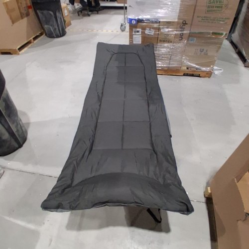 OVERMONT FOLDABLE CAMPING COT - GREY image 2