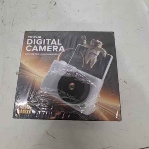 YROVJA DIGITAL CAMERA WITH 80° FLIP SCREEN AND 16X ZOOM - 4 K - 128G - WHITE image 2