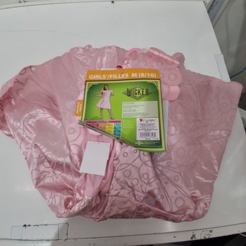 DISGUISE GIRLS GLINDA COSTUME- MEDIUM 8/10 - PINK image 2