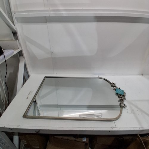 KATE AND LAUREL ARENDAHL ANTIQUE VINTAGE ARCHED WALL MIRROR - 21'' X 32'' - GREY image 3