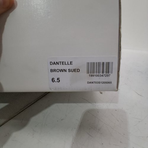 WOMEN'S STEVE MADDEN DANTELLE SQUARE-TOE KNEE HIGH BOOTS - SIZE 6.5 - BROWN SUEDE image 2