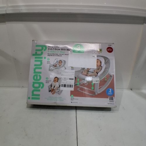 INGENUITY KEEP COZY 3-IN-1 GROW WITH ME VIBRATING BABY BOUNCER SEAT & ROCKER - 6-40LBS - PINK/GREY (MODEL: 12909) image 4