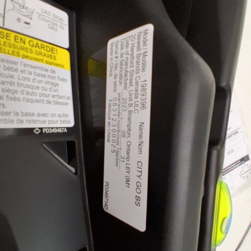CITY GO BASE REAR-FACING CITY GO INFANT CAR SEAT FROM BABY JOGGER - BLACK (MODEL: 1989396) image 2
