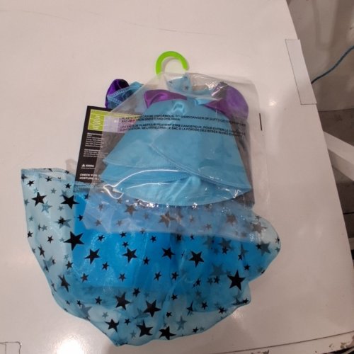 2PC TODDLER MAGICAL WITCH COSTUME DRESS AND HAT - 2T - BLUE/PURPLE image 3
