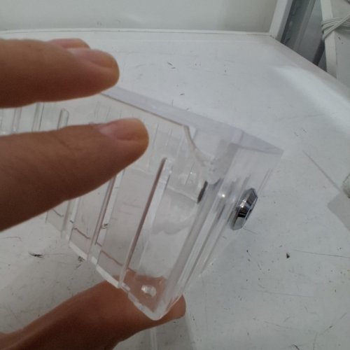 UNIVERSAL HARD ACRYLIC THERMOSTAT LOCK BOX WITH KEY - CLEAR image 3