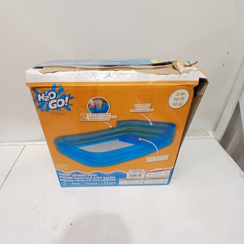 H2OGO! INFLATABLE OUTDOOR FAMILY LOUNGE POOL - BLUE (MODEL: 1872209) image 7