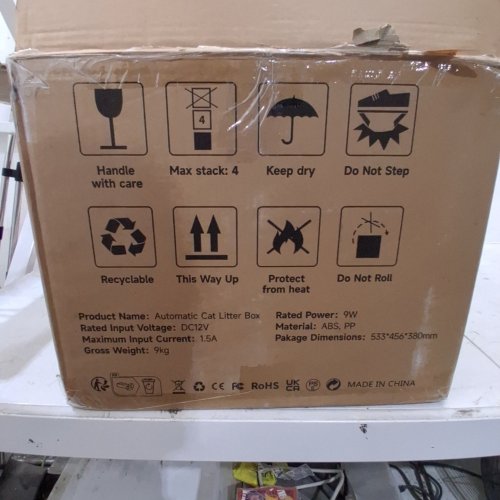 ONEBUG AUTOMATIC SELF-CLEANING MULTIPLE CAT LITTER BOX - 21" X 16" - WHITE - (MODEL: ZNMSP-CH-D026-WH) image 3
