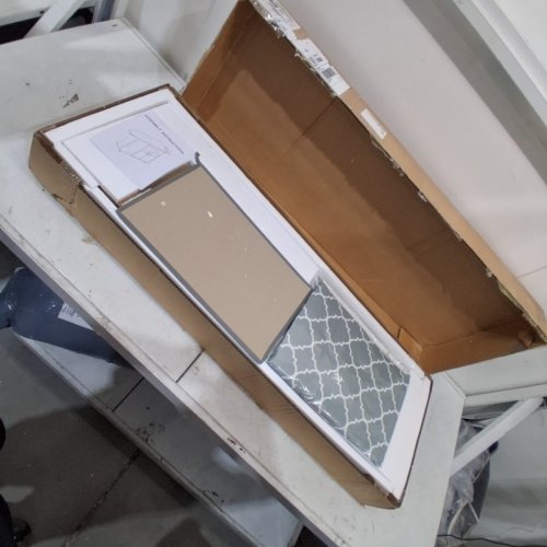 ADVWIN ROLLING IRONING BOARD CABINET WITH STORAGE - 53.3" X 11.8" X 36.6" - CURVILINEAR/WHITE (ITEM: US888501GA00) image 3