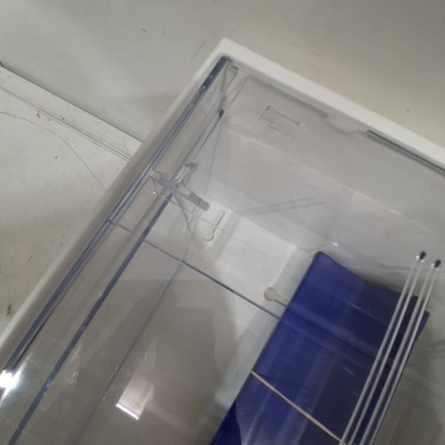 IDEAL BNZ TILT PLASTIC ORGANIZER STACKABLE STORAGE - 3 BINS - WHITE/BLUE (MODEL:TB32WB) image 4