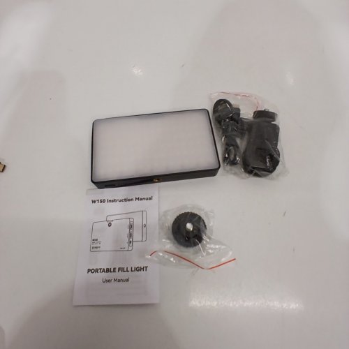 RECHARGEABLE DIMMABLE PORTABLE SELFIE PANEL LIGHT - 2700K - 6500K - WARM/WHITE (MODEL: W150) image 3