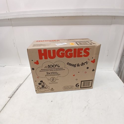 144PK HUGGIES SNUG AND DRY BABY DIAPERS - SIZE 6 - MICKEY MOUSE image 2