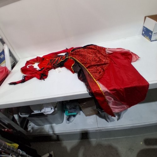 RED RIDING DRESS WITH HOOD - LARGE - RED AND BLACK (STYLE: 12863 L) image 2
