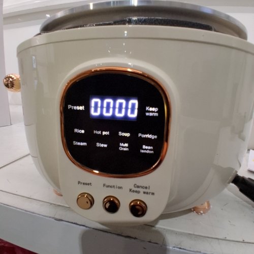 INTEXCA MULTIFUNCTIONAL ELECTRIC PRESSURE COOKER WITH LED DISPLAY - 4L/1000W - BEIGE/ROSE GOLD (MODEL: HP-40H9) image 2