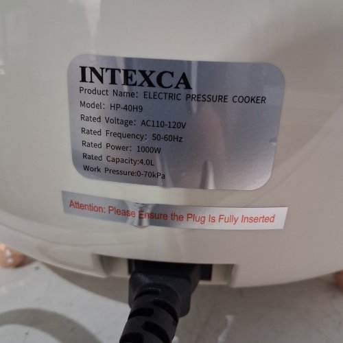 INTEXCA MULTIFUNCTIONAL ELECTRIC PRESSURE COOKER WITH LED DISPLAY - 4L/1000W - BEIGE/ROSE GOLD (MODEL: HP-40H9) image 3