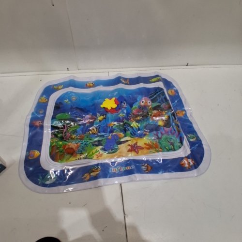 INFINNO INFLATABLE, UNDERWATER-THEMED TUMMY TIME WATER MAT W/ FLOATING FOAM CREATURES - 3M+ image 2