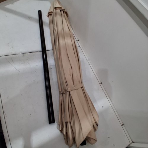 OUTDOOR DELUXE PATIO UMBRELLA - 9FT - BEIGE image 3