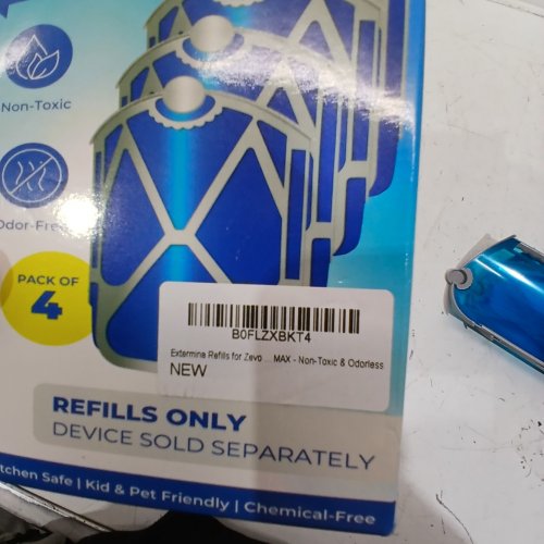 4PK EXTERMINA FLYING INSECT TRAP REFILLS - FOR ZEVO FLYING INSECT TRAP - BLUE image 2