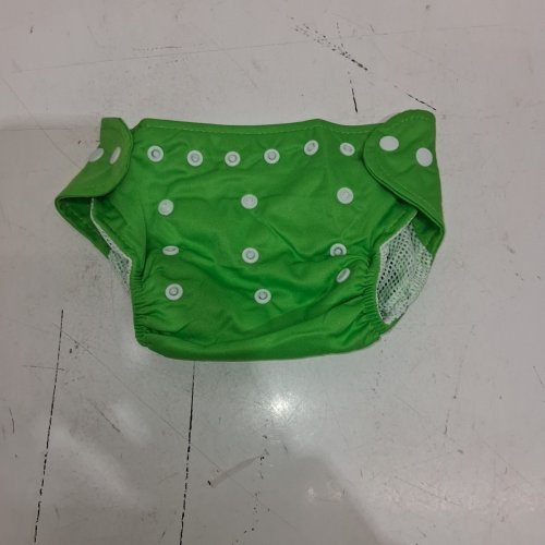 5 CLOTH DIAPER COVERS - 0-6M - GREEN image 2