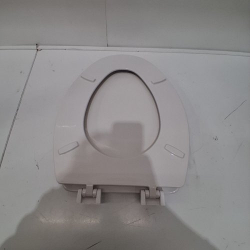 CENTOCO HEAVY DUTY MOLDED PLATIC ELONGATED CLOSED FRONT TOILET SEAT, WHITE (MODEL: DS900-001) image 3