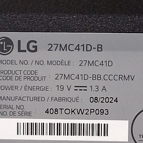 LG IPS FREESYNC FHD MONITOR - 27" - BLACK (MODEL: 27MC41D-B) image 6