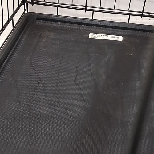 NEW WORLD PET PRODUCTS 30" FOLDING DOUBLE DOOR DOG CRATE - 30" X 19" X 21" - BLACK (MODEL: B30DD) image 4