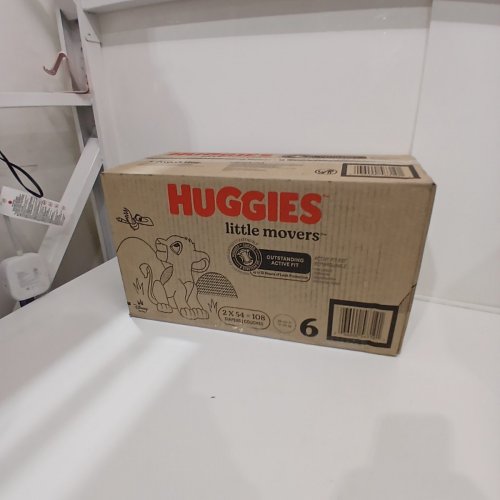 108PK HUGGIES LITTLE MOVERS CURVED CONTOURED STRETCHY ACTIVE FIT BABY DIAPERS- 108 TOTAL - SIZE 6 image 3