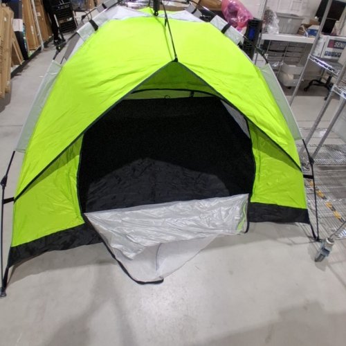 ELEVON LIGHTWEIGHT CAMPING TENT WITH CARRY BAG - 78" X 59" - BLACK / GREEN (STYLE: EL-T34) image 2