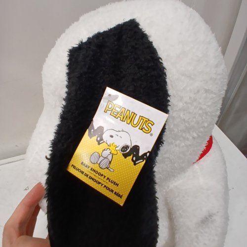 PEANUTS SNOOPY PLUSH - WHITE, BLACK, AND RED image 2