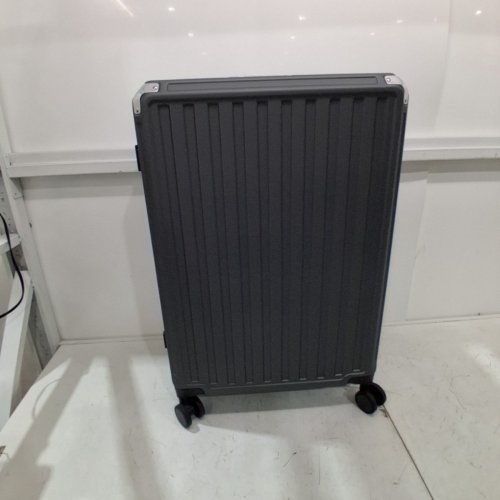 LUGGEX ALUMINUM FRAME POLYCARBONATE HARD SHELL SUITCASE LUGGAGE - 28" - DARK GREY/SILVER/CHARCOAL METALLIC - (MODEL: XL) image 2