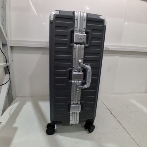 LUGGEX ALUMINUM FRAME POLYCARBONATE HARD SHELL SUITCASE LUGGAGE - 28" - DARK GREY/SILVER/CHARCOAL METALLIC - (MODEL: XL) image 3