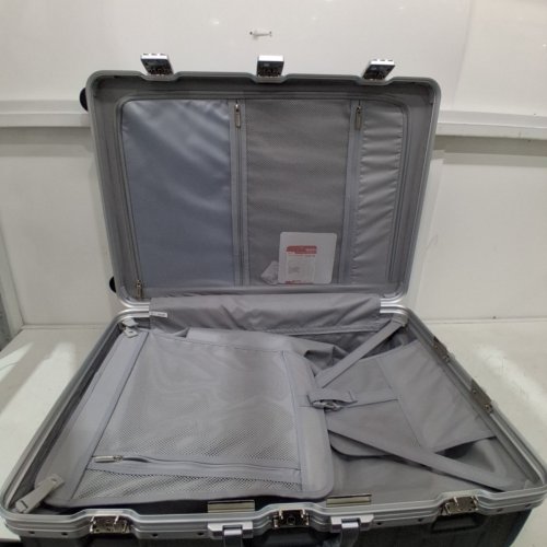 LUGGEX ALUMINUM FRAME POLYCARBONATE HARD SHELL SUITCASE LUGGAGE - 28" - DARK GREY/SILVER/CHARCOAL METALLIC - (MODEL: XL) image 6