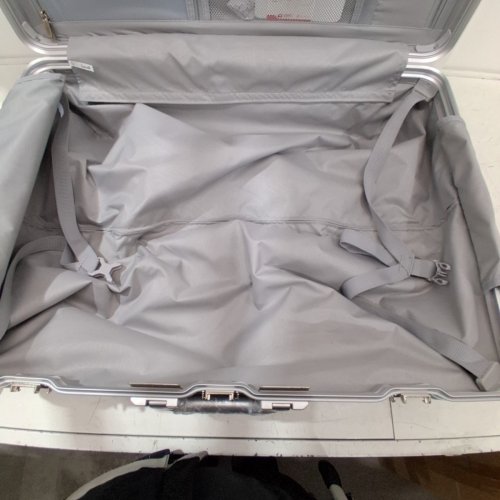 LUGGEX ALUMINUM FRAME POLYCARBONATE HARD SHELL SUITCASE LUGGAGE - 28" - DARK GREY/SILVER/CHARCOAL METALLIC - (MODEL: XL) image 7