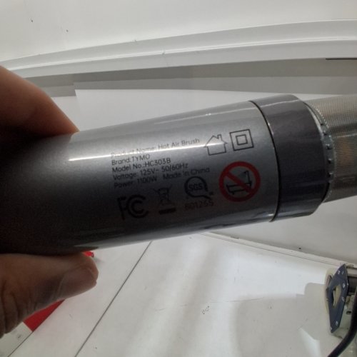 TYMO HOT AIR HAIR BLOW DRYER BRUSH - GREY (MODEL: HC303P) image 6