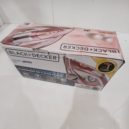 BLACK+DECKER PEARL GLIDE STEAM IRON - PINK / WHITE (MODEL: IR2398C) image 5