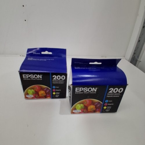 2 EPSON 200 STANDARD CAPACITY INK CARTRIDGES FOR SELECT EXPRESSION HOME AND WORKFORCE PRINTERS - BLACK, CYAN, MAGENTA, YELLOW (MODEL: T200120-BCS) image 2