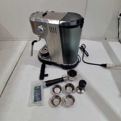 DE'LONGHI DEDICA MAESTRO PLUS ESPRESSO MACHINE WITH AUTOMATIC STEAM WAND - STAINLESS STEEL - (MODEL:EC900M) image 6