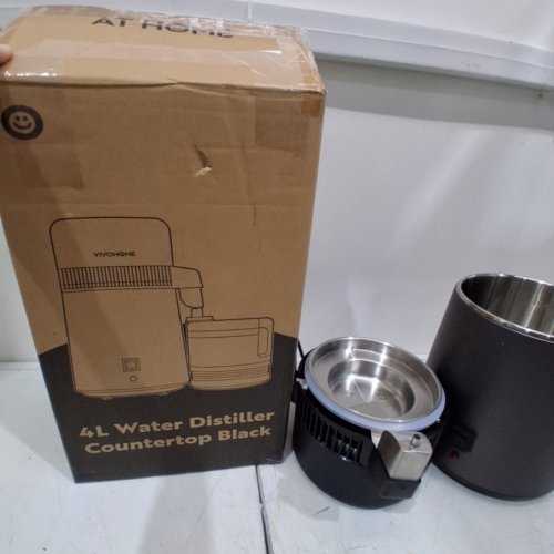 VIVOHOME COUNTERTOP WATER DISTILLER - 4L - 900W - BLACK - (MODEL:VH1773-BK) image 7