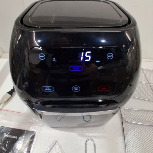CHEFMAN MULTI-FUNCTIONAL AIR FRYER - 10L - BLACK - (MODEL: RJ38-10-RDO-V2) image 2