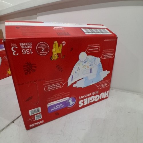 136PK HUGGIES LITTLE MOVERS BABY DIAPERS - SIZE 3 image 2
