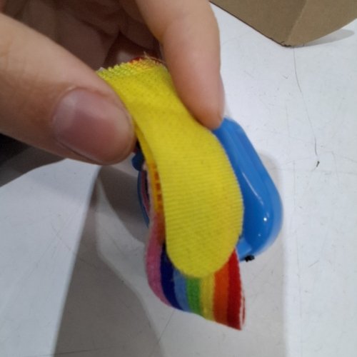 RECHARGEABLE LED WRIST LIGHT UP DISCO BALL - RAINBOW/BLUE image 4