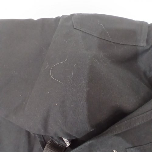 WOMEN'S CARHATT RUGGED FLEX RELAXED FIT TWILL BIB OVERALLS - LARGE - BLACK (STYLE: OR4031-W) image 2