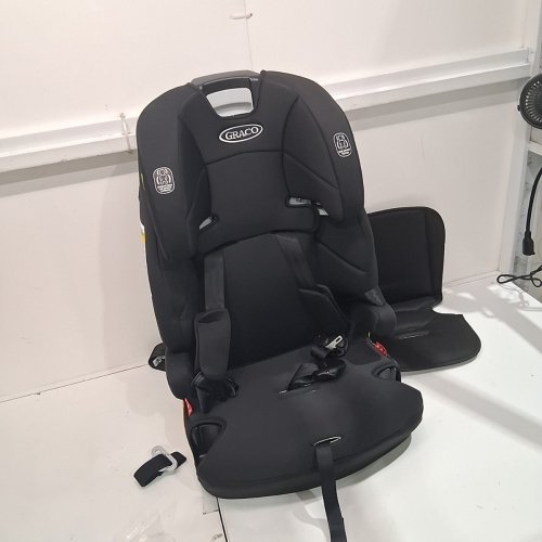 GRACO TRANZITIONS 3-IN-1 HARNESS/HIGHBACK/BACKLESS BOOSTER CAR SEAT - 100LBS MAX/CAP - PROOF/BLACK (MODEL: 2035724) image 3