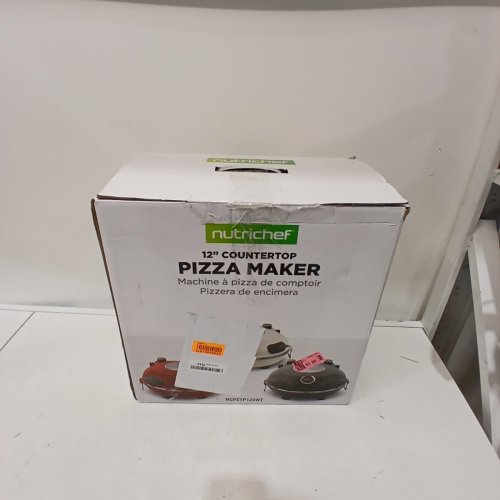 6PC NUTRICHEF COUNTERTOP ELECTRIC PIZZA OVEN - 1200W - WHITE/CREAM (MODEL: NCPZTP120WT) image 6