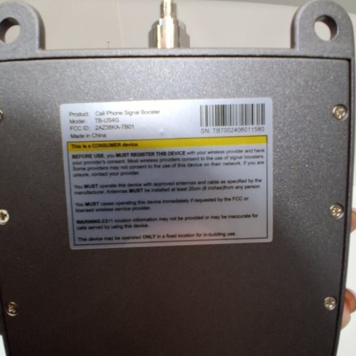 ACLOUGE CELL PHONE SIGNAL BOOSTER FOR HOME AND OFFICE - 4000FT RANGE - BLACK (MODEL: TB-US4G) image 3