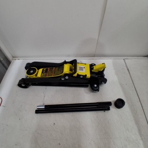 HEAVY DUTY LOW PROFILE HEAVY-DUTY STEEL FLOOR JACK WITH SINGLE PISTON HYDRAULIC PUMP - 2.5 TON CAP - YELLOW (MODEL: WD-A-02250-A00-0) image 2