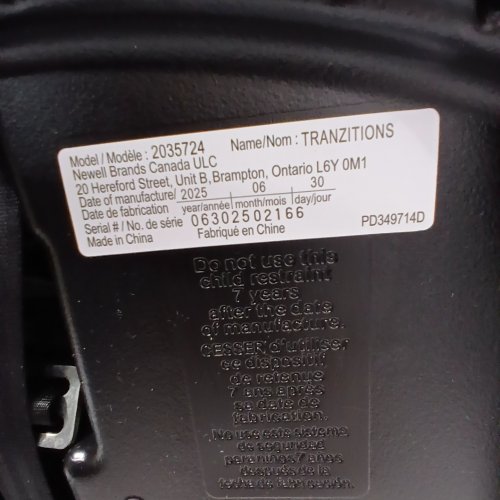 GRACO TRANZITIONS 3-IN-1 HARNESS BOOSTER SEAT - 22-100LBS - PROOF BLACK (MODEL: 2035724) image 3