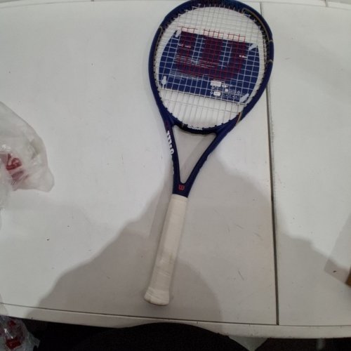 WILSON US OPEN GS 105 TENNIS RACKET - 4.38" GRIP - BLUE/WHITE (MODEL: WR198310U3) image 4