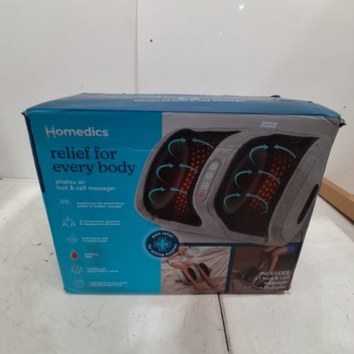 HOMEDICS SHIATSU AIR FOOT & CALF MASSAGER - GRAY (MODEL: FMS-370H) image 6