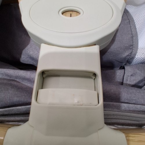 JESTONTEN BABY BASSINET BEDSIDE SLEEPER ADJUSTABLE HEIGHT WITH STORAGE BASKET - 36" X 21" X 13" - WOOD BROWN/GREY (MODEL: QQ001) image 4