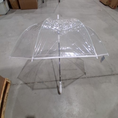WEATHER STATION BUBBLE DOME CLEAR UMBRELLA - 52" - WHITE (MODEL: WS510-WHITE) image 2